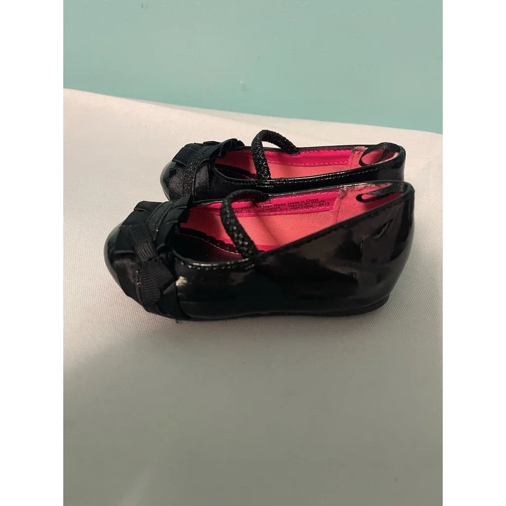 George's Black Toddler‎ Girls' Dress Shoes – Size 3 Patent Leather